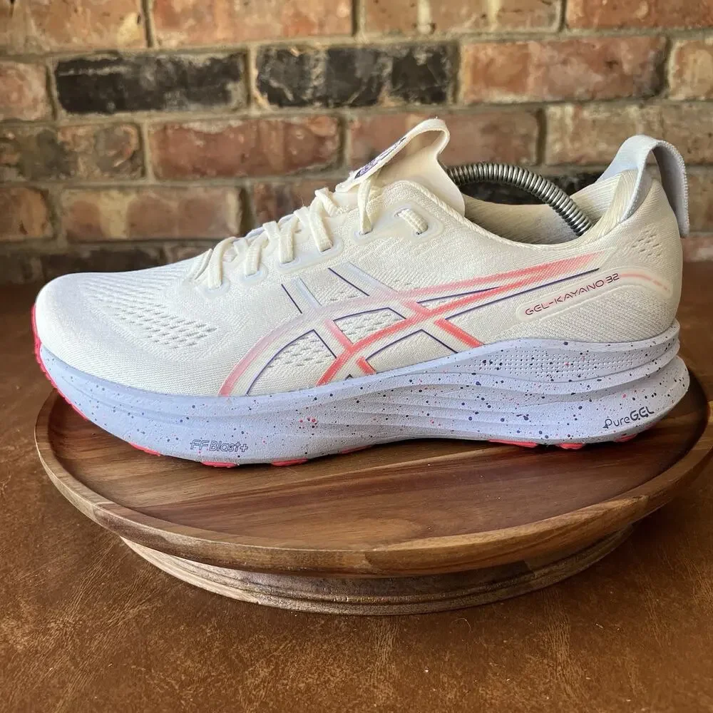 ASICS GEL-Kayano 32 Supportive Mens 11 Cream Purple Tokyo Running Shoes Sneakers - Picture 1 of 16